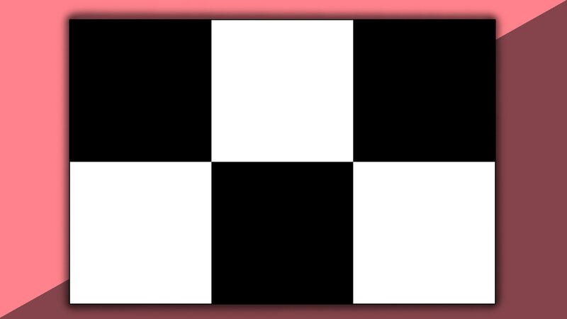 black and white checkerboard pattern