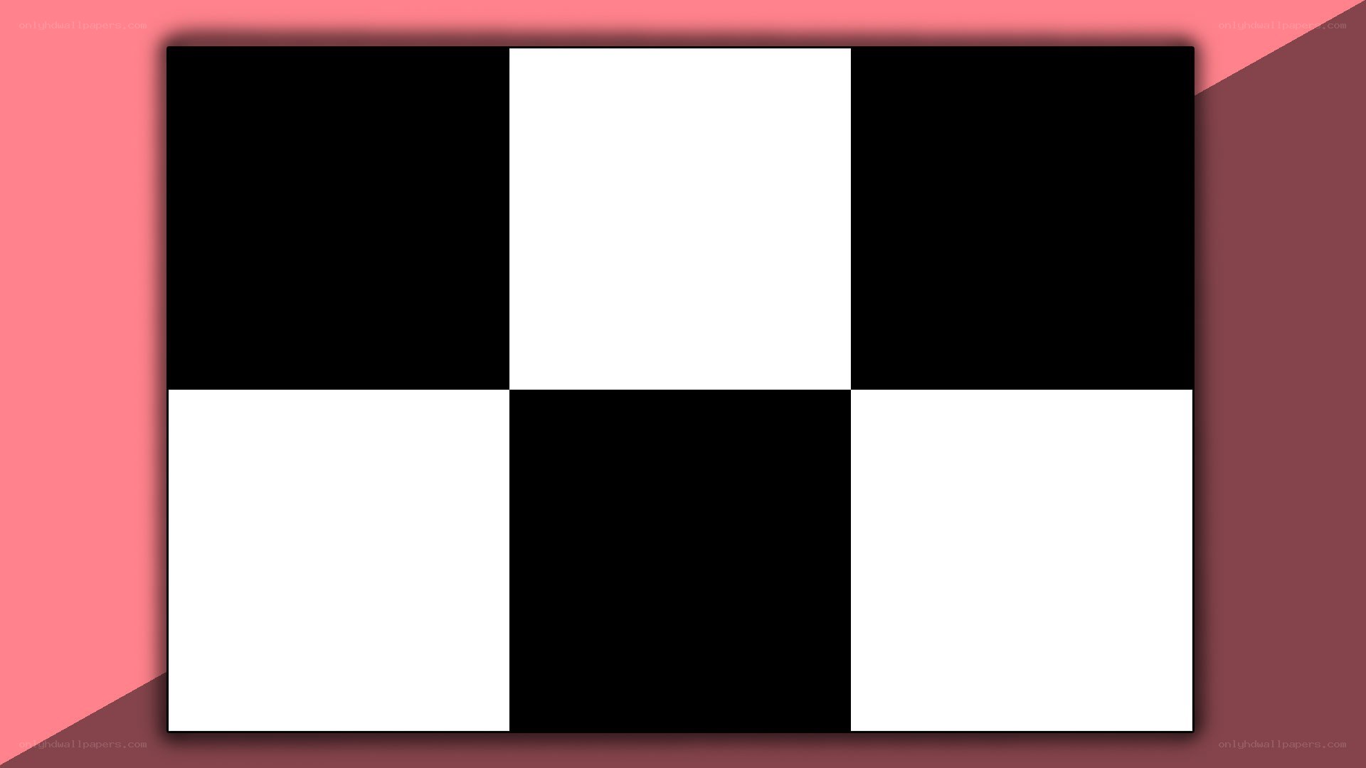black and white checkerboard pattern
