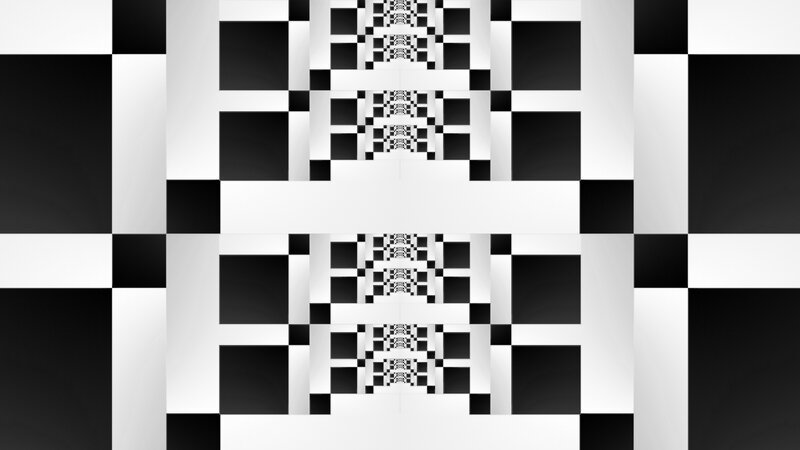 Black and White Checkerboard Pattern — Hypnotic, Abstract