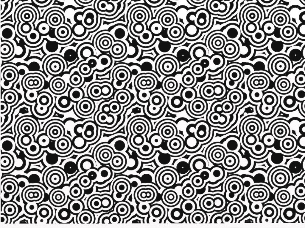 black and white circular pattern