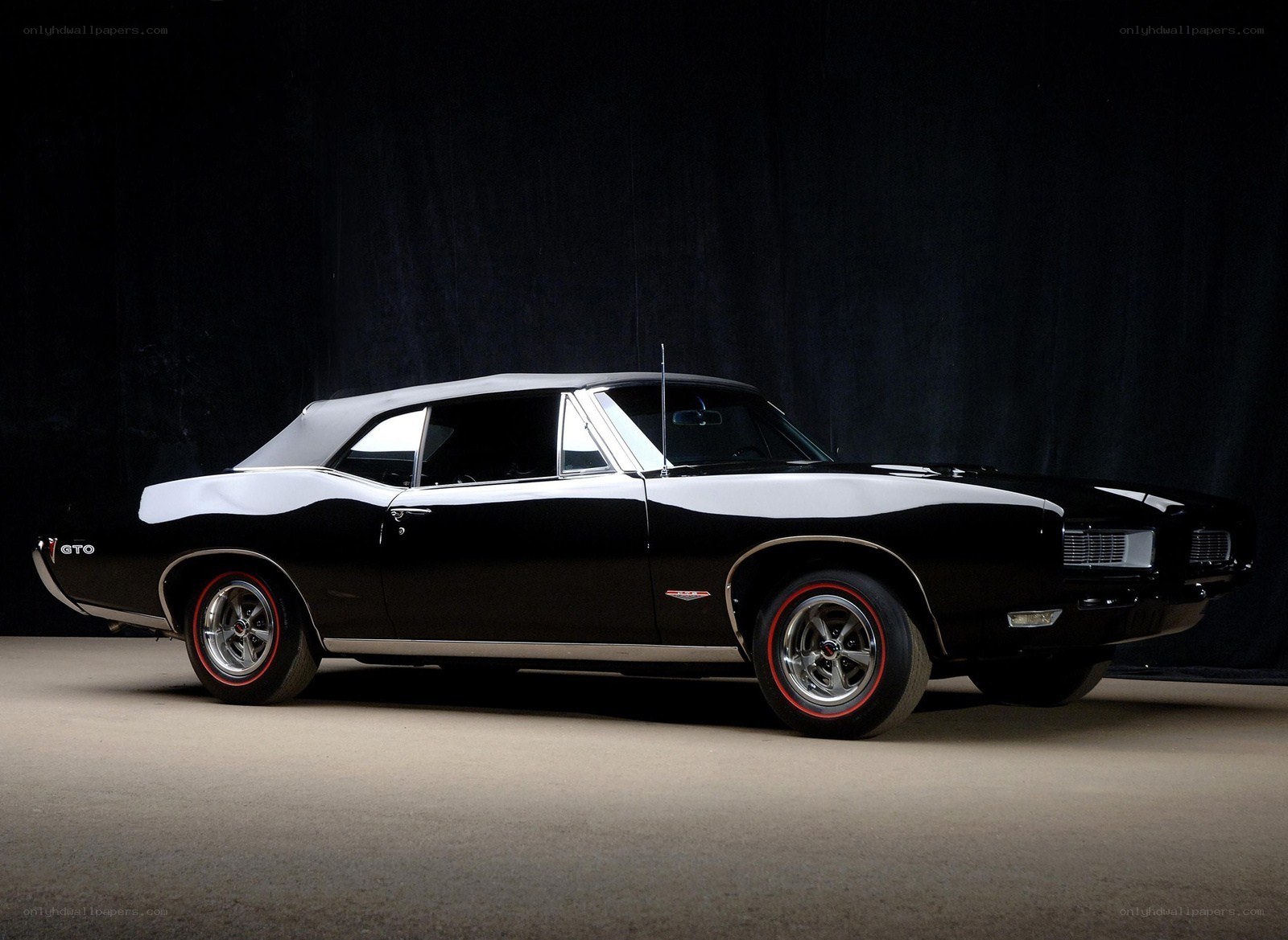 Black and white classic car