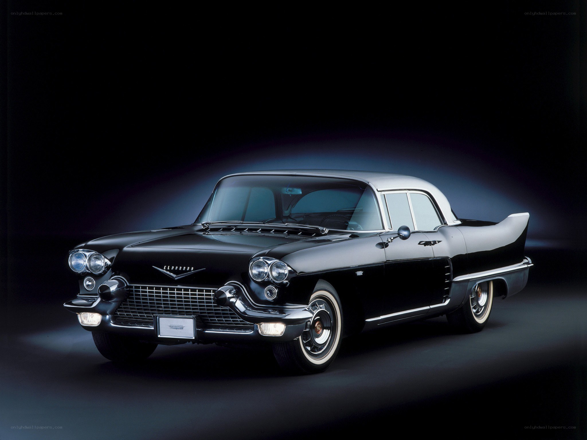 Black and white classic car