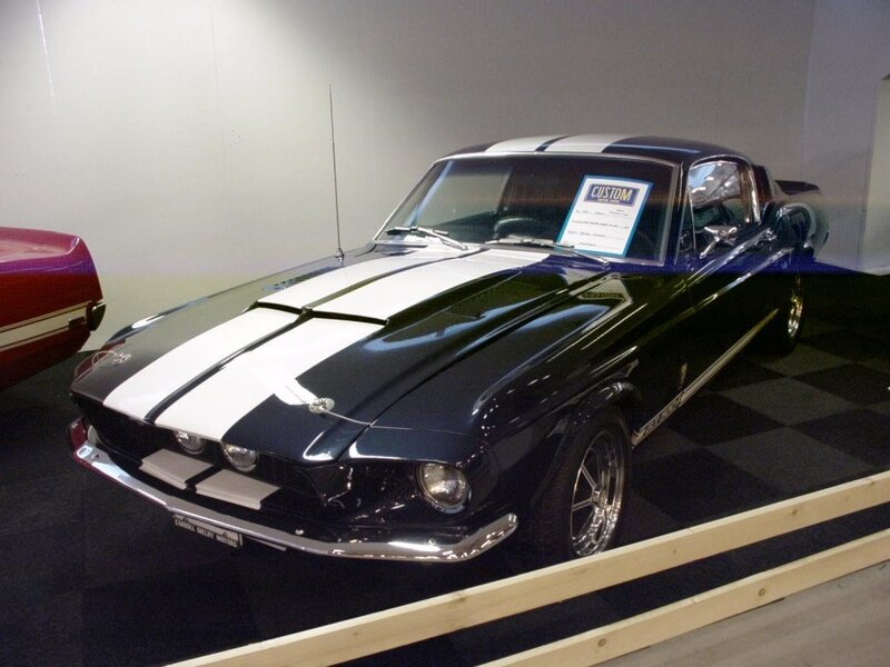 black and white classic muscle car