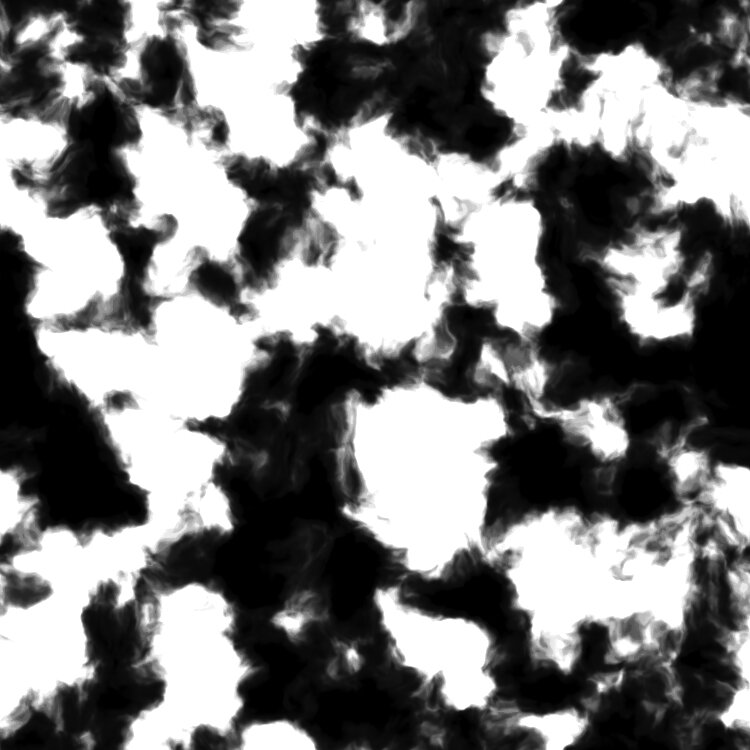 black and white cloud pattern