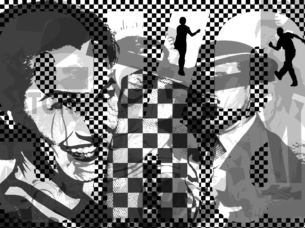 black and white collage art