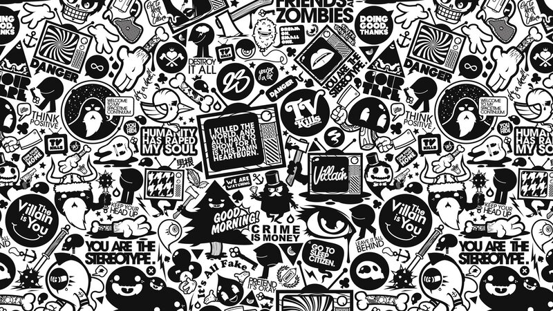 Black and White Collage