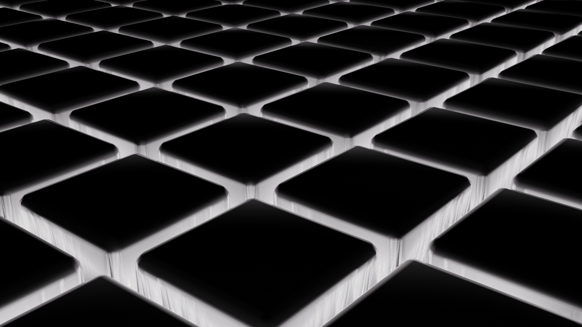 black and white cube pattern