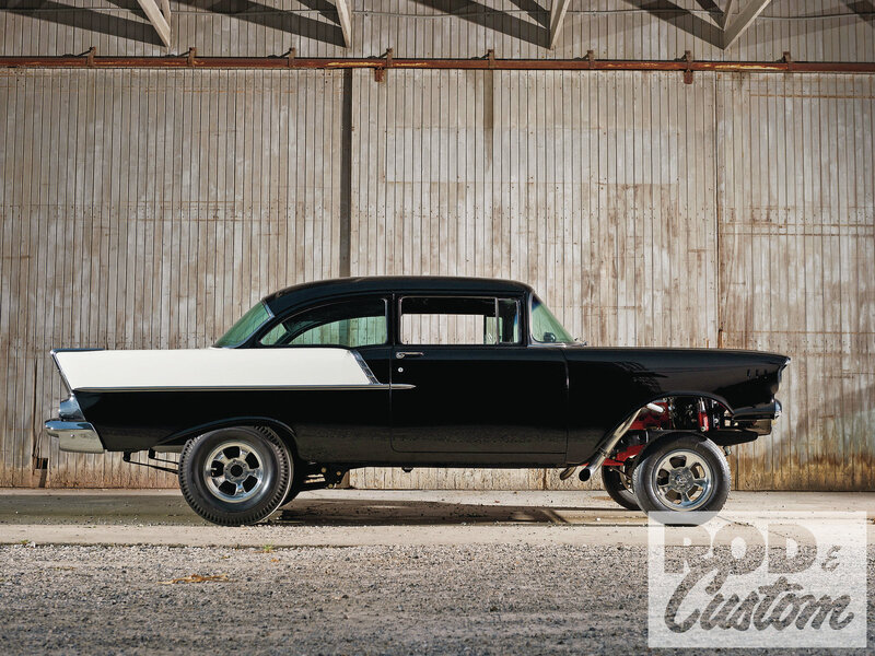 Black and White Custom Car — Dramatic