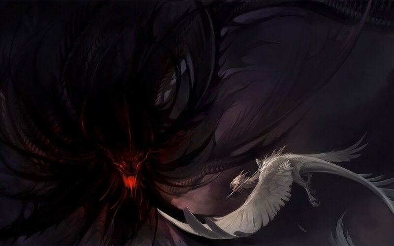 Black and White Dragons