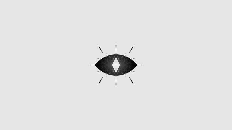 Black and White Eye Symbol