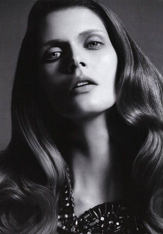 black and white fashion portrait