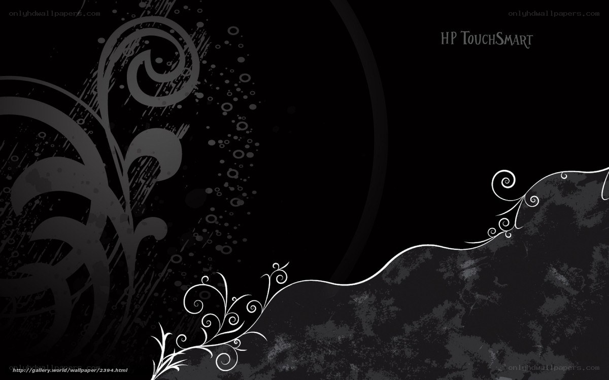 black and white floral design