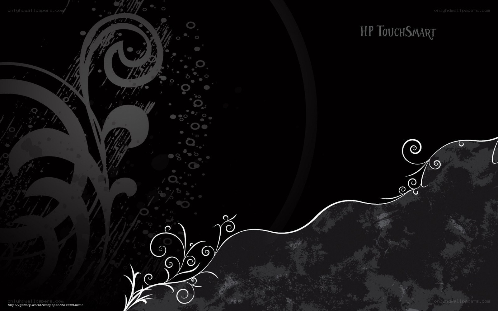 black and white floral design
