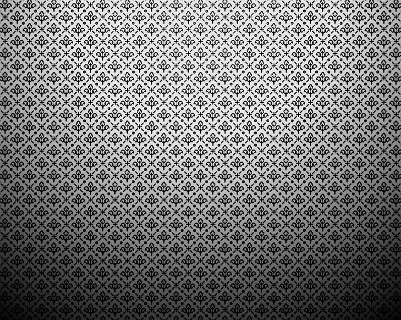 black and white floral pattern