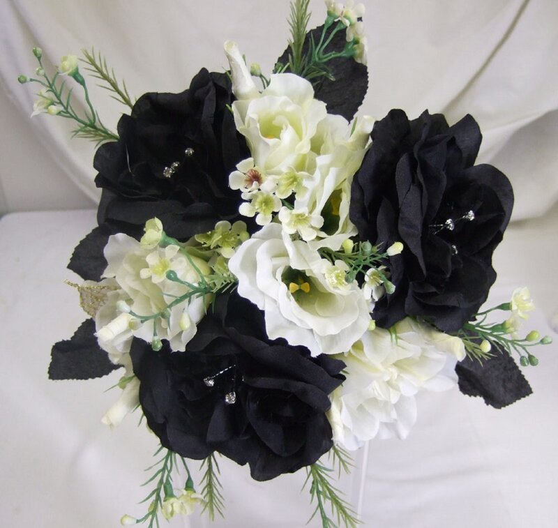 Black and White Flower Bouquet