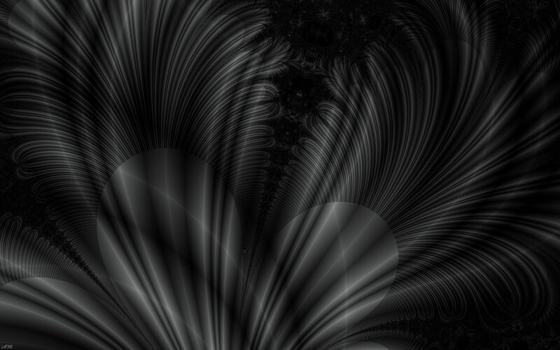 black and white fractal art