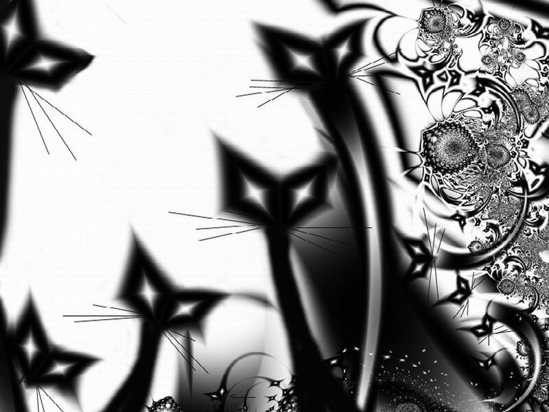 black and white fractal art