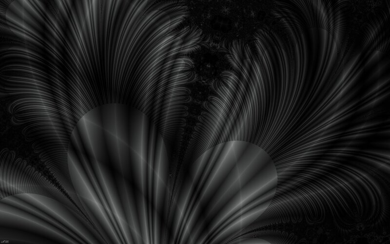 black and white fractal art