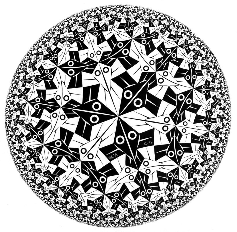 black and white fractal mandala