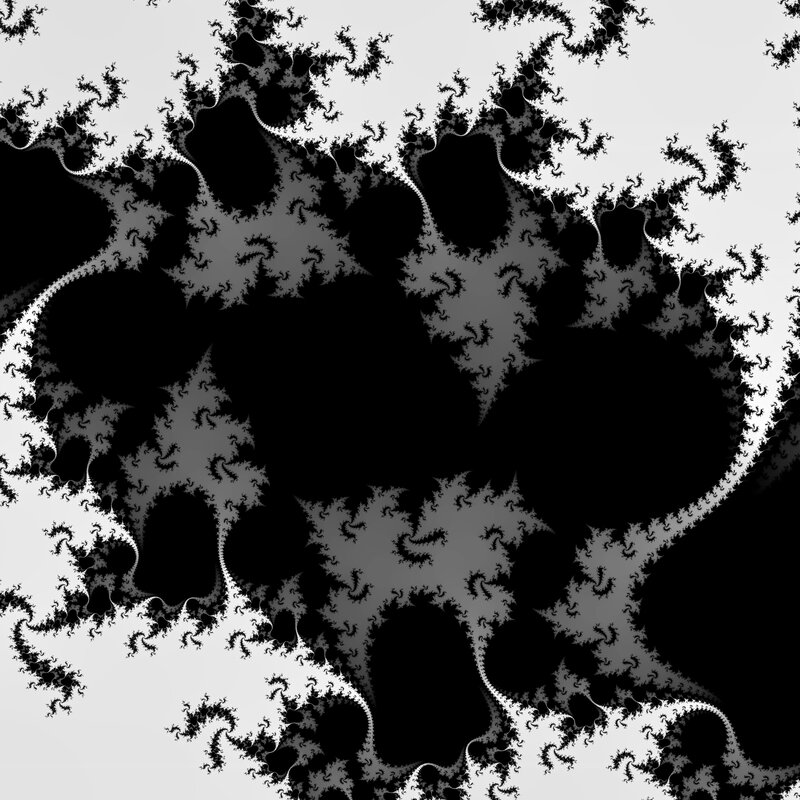 black and white fractal pattern