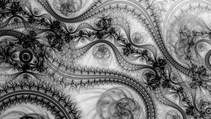 black and white fractal pattern