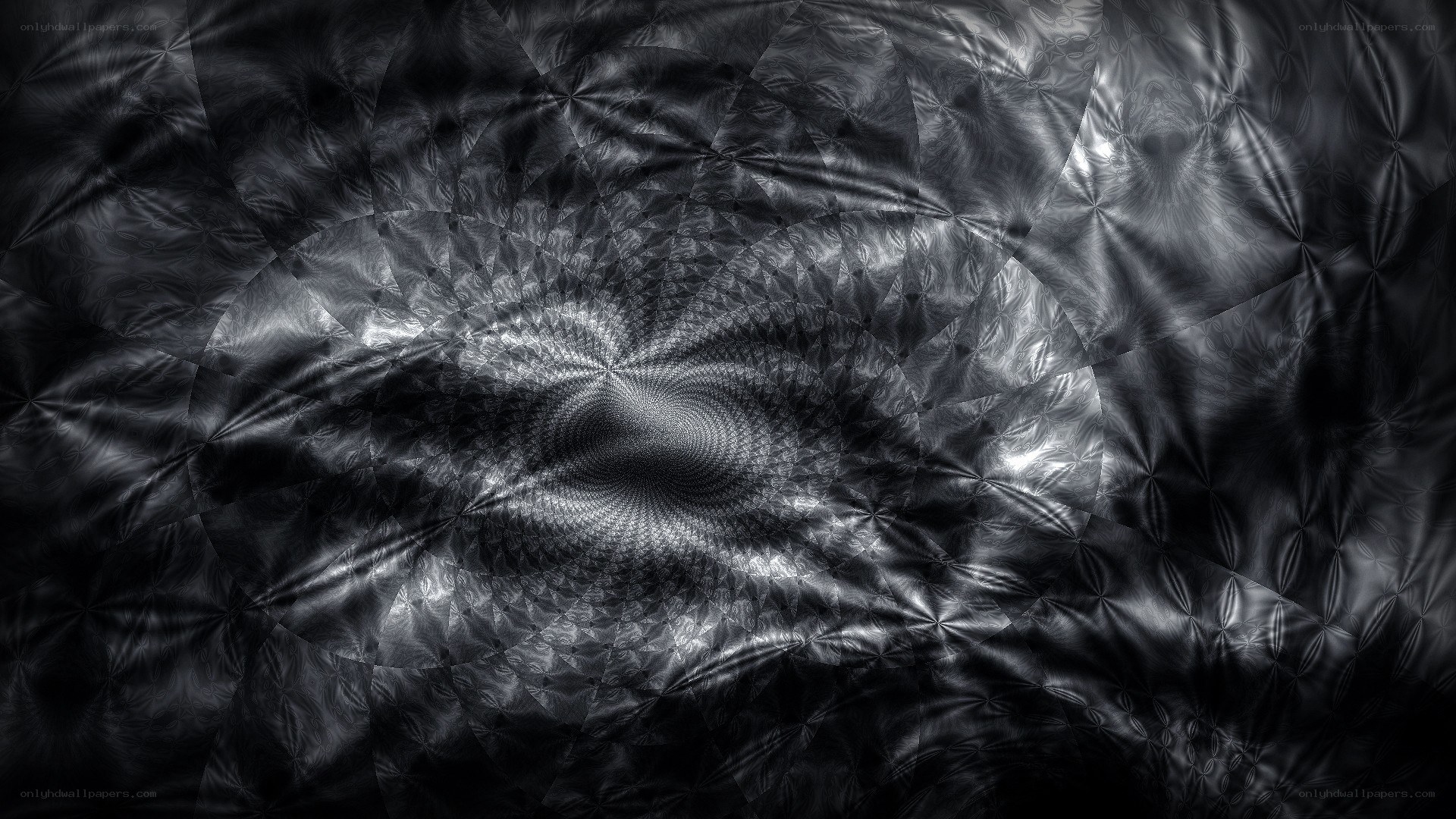 black and white fractal pattern