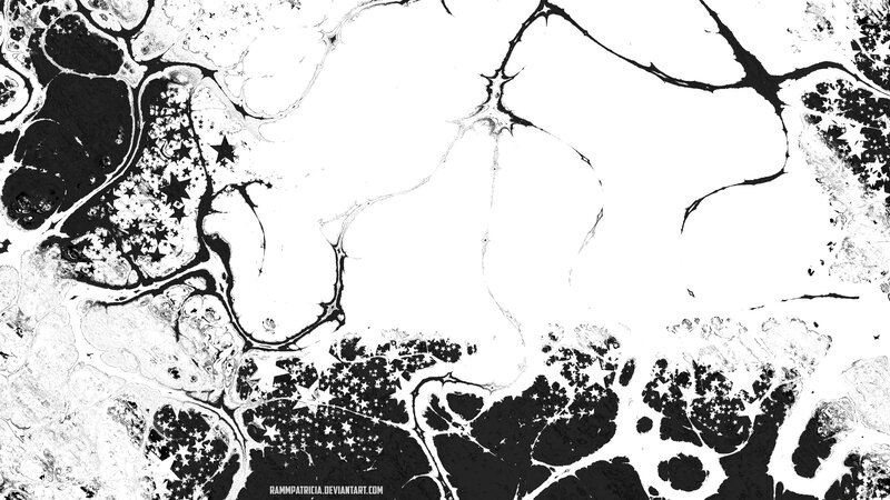 Black and White Fractal Pattern — Chaotic