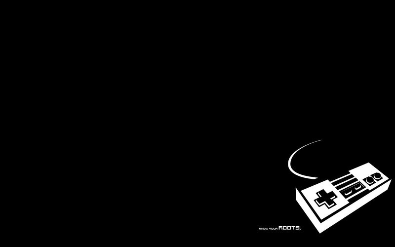 black and white game controller