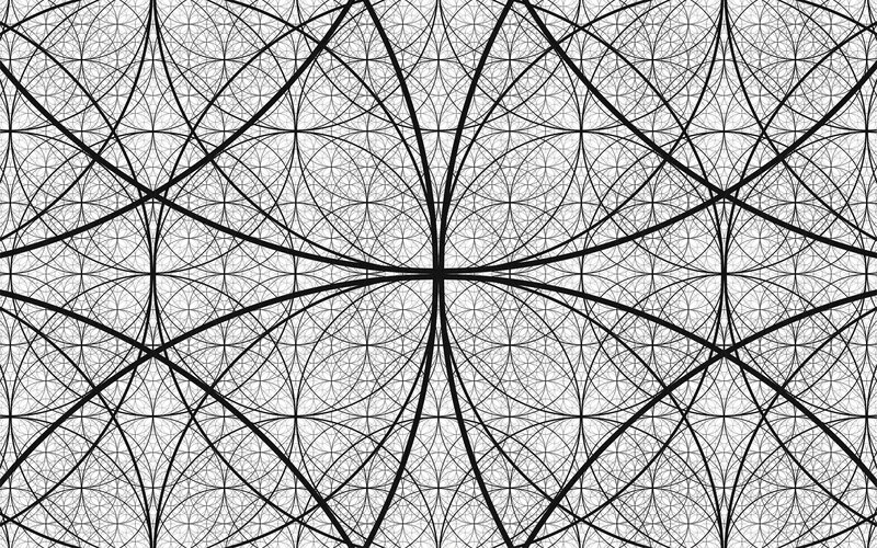 Black and White Geometric Pattern — Calm, Abstract