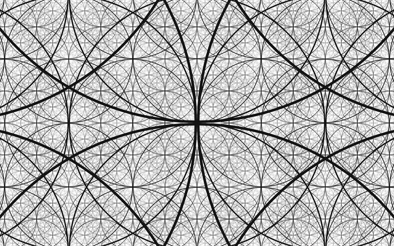 Black and White Geometric Pattern — Calm