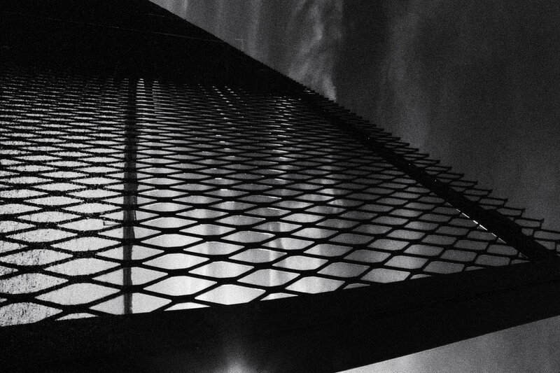 black and white grid pattern