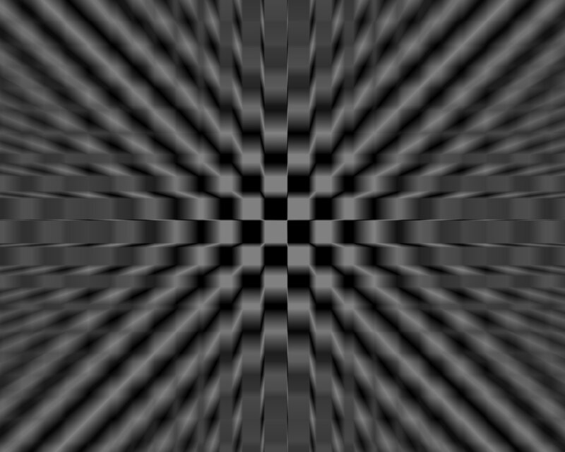 Black and White Grid Pattern — Hypnotic, Abstract
