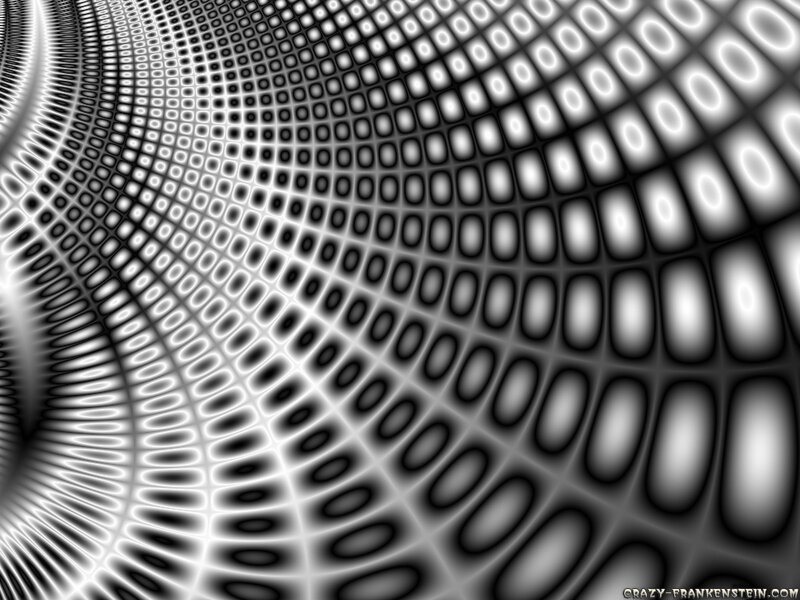 Black and White Grid Pattern — Hypnotic