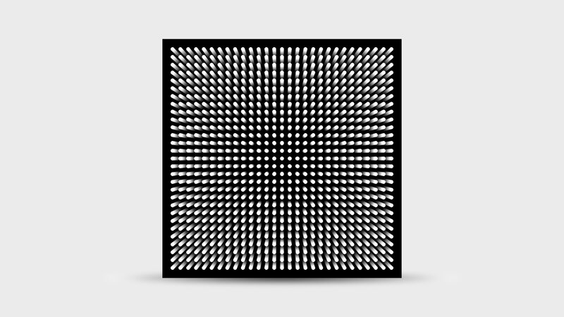Black and White Grid Pattern — Neutral, Abstract