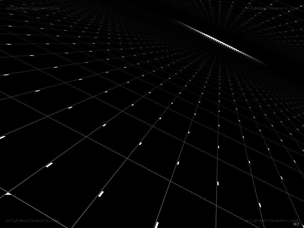 black and white grid perspective