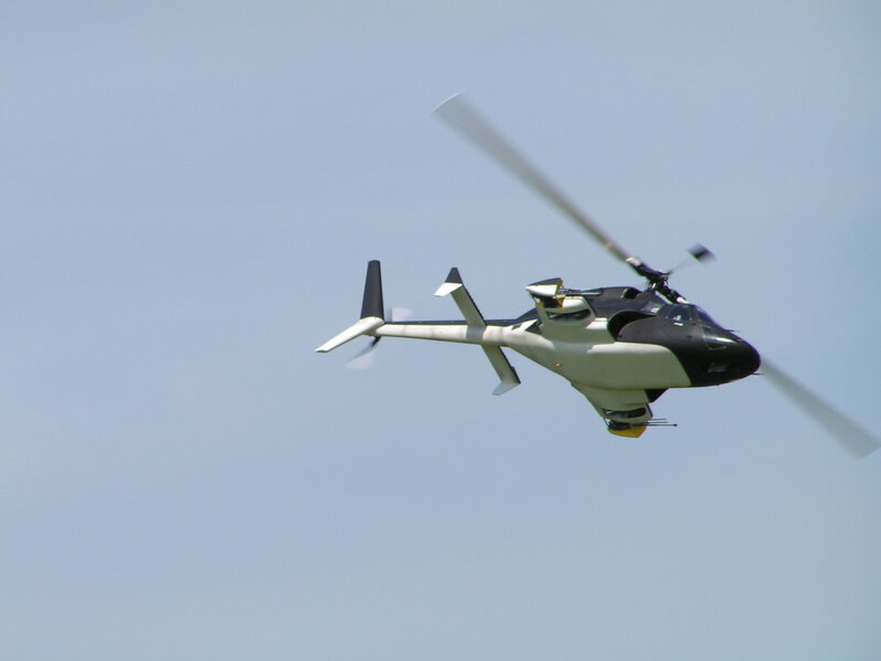 Black and White Helicopter