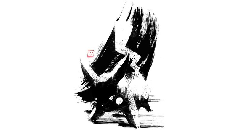 Black and White Ink Drawing