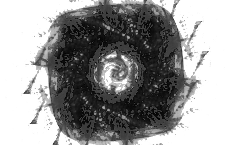 Black and White Ink Swirl