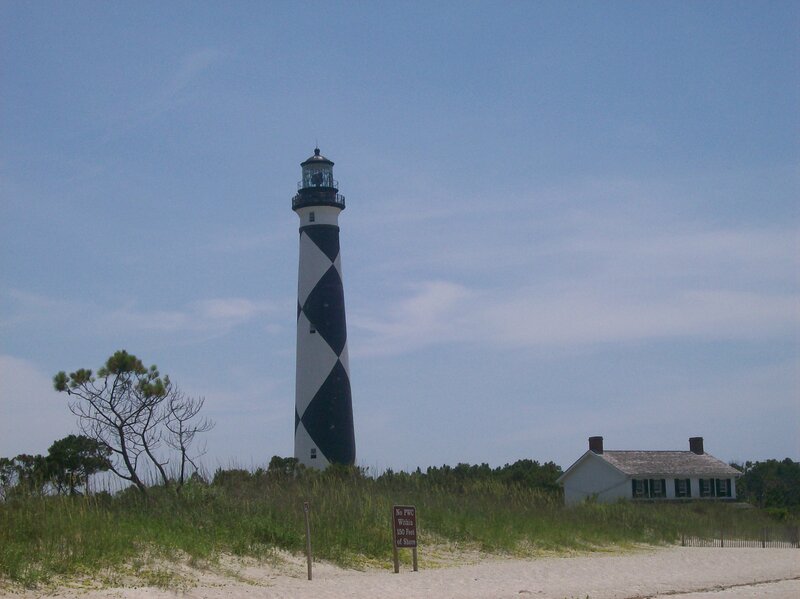 Black-and-white Lighthouse — Blue