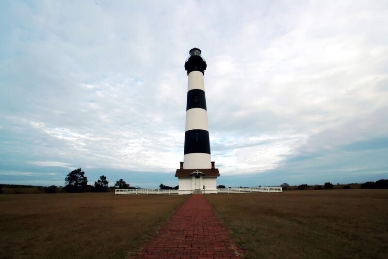 Black-and-white Lighthouse — Brown