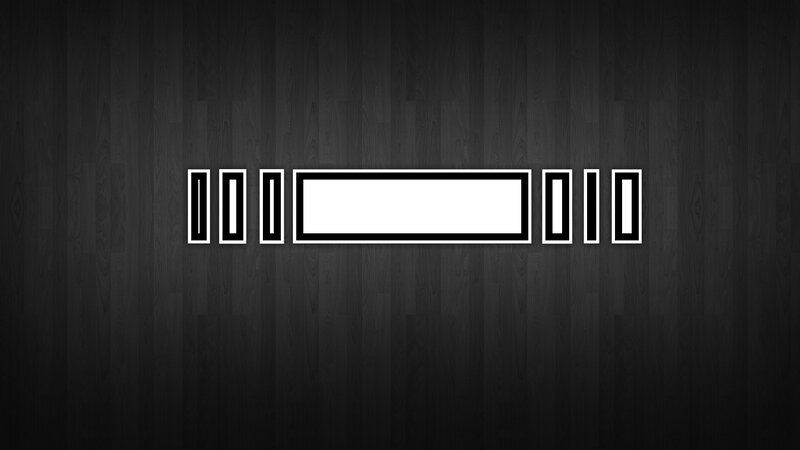 black and white loading bar
