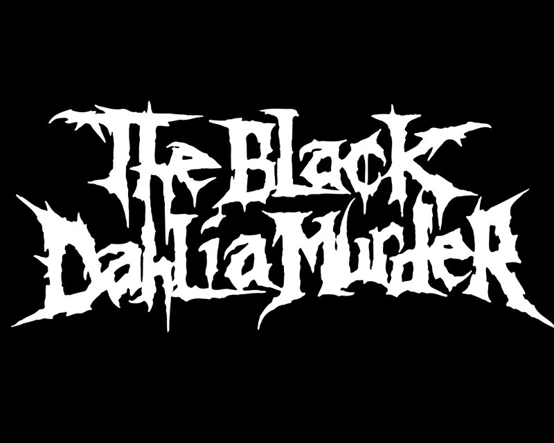 black and white logo text