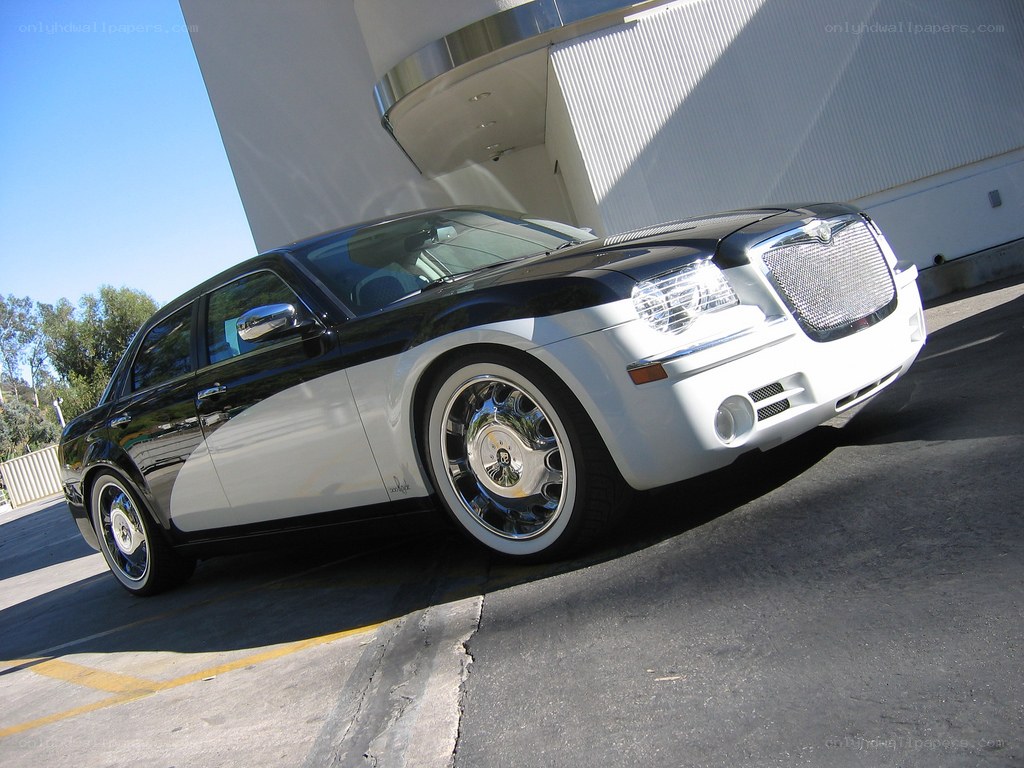black and white luxury car