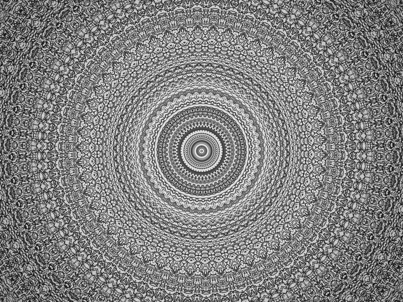 Black and White Mandala — Hypnotic
