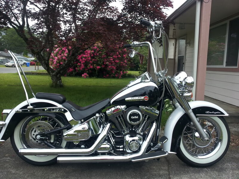 Black and White Motorcycle — Calm, Spring