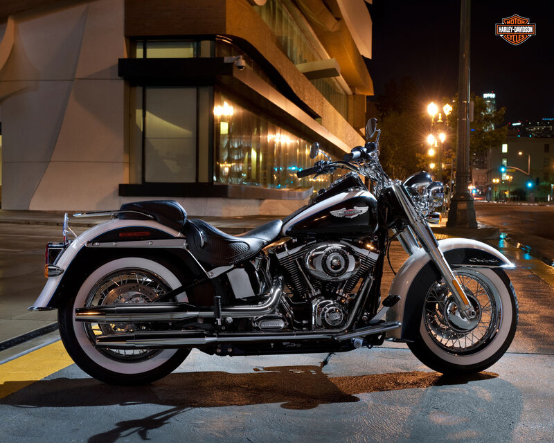 Black and White Motorcycle — Dramatic, Night