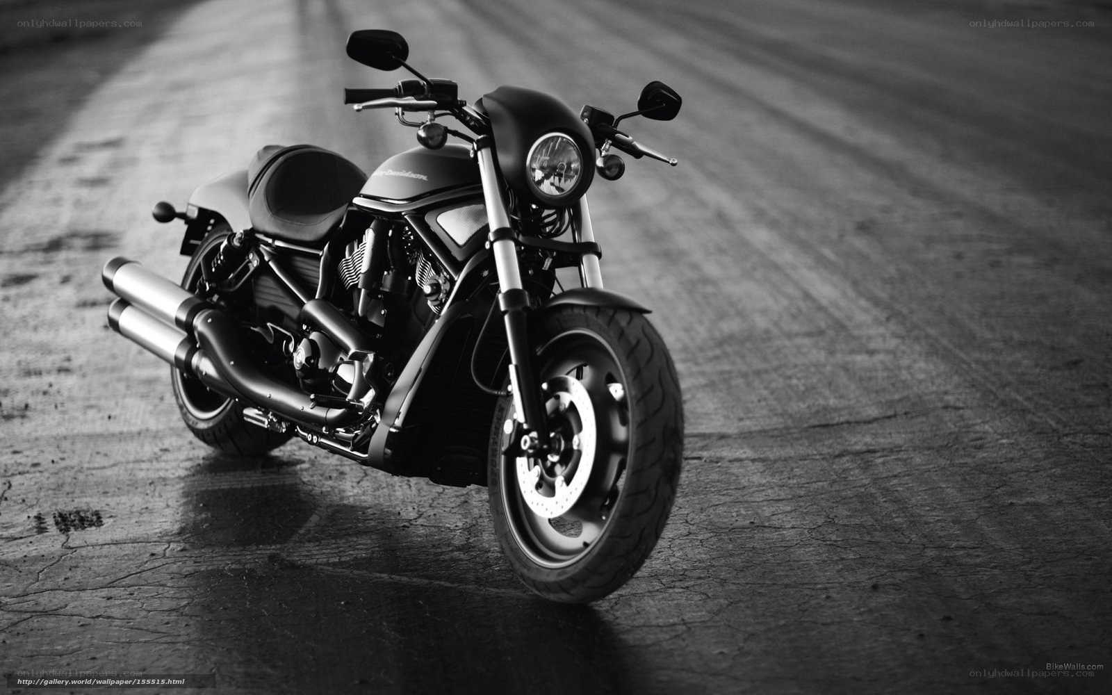 black and white motorcycle on road