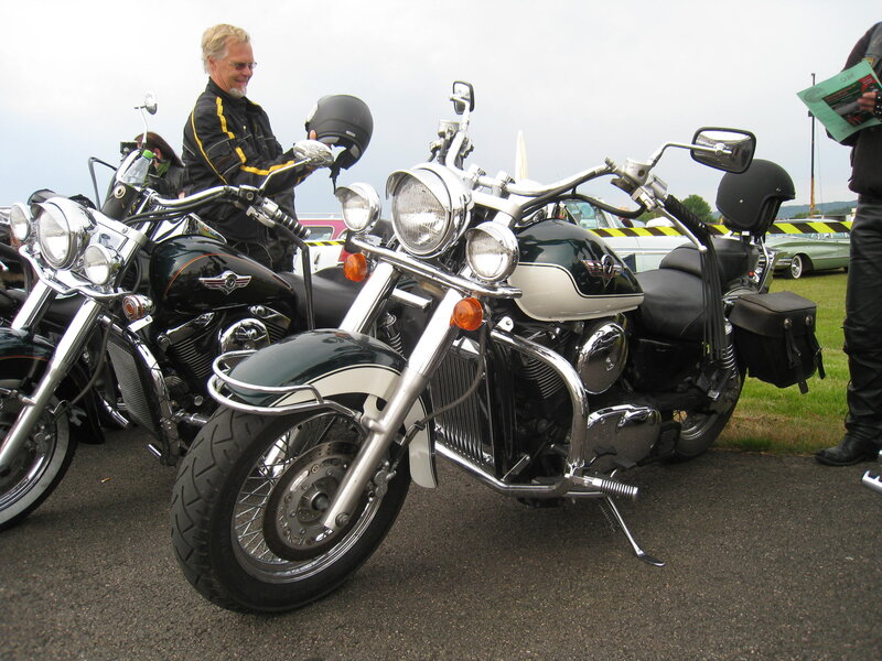Black and White Motorcycle — Outdoor