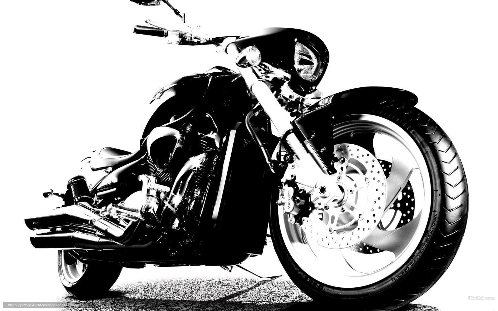 black and white motorcycle