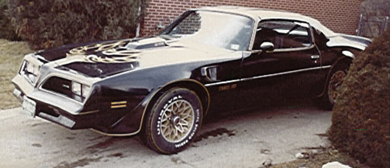 Black and White Muscle Car